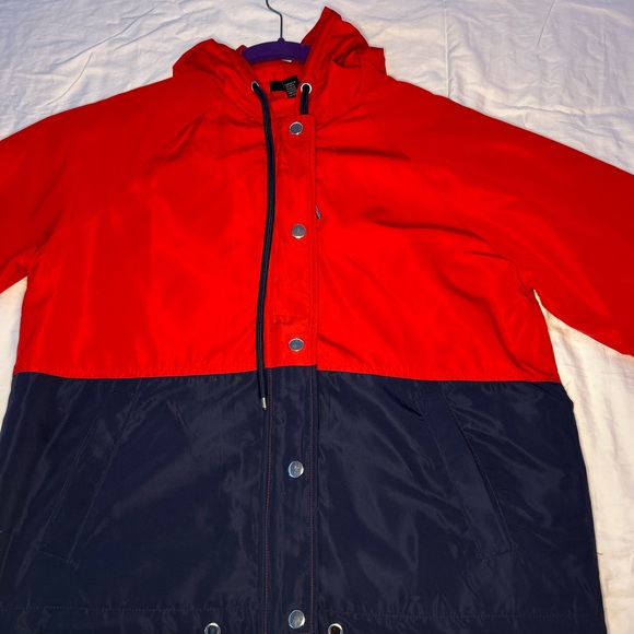 Forever 21 Red & Blue Windbreaker - Picture 2 of 3